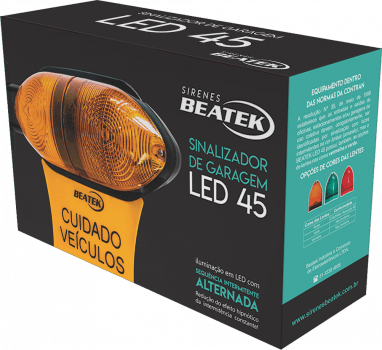 BEATEK LED 45 (ÂMBAR/VERMELHO)