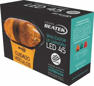 BEATEK LED 45 SONORO (ÂMBAR/VERMELHO)