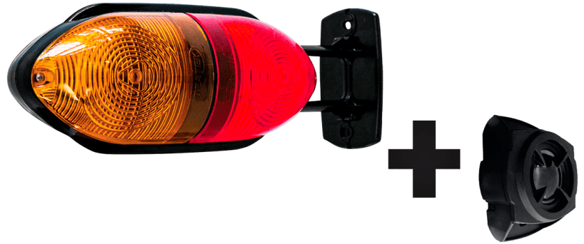 BEATEK LED 45 SONORO (ÂMBAR/VERMELHO)